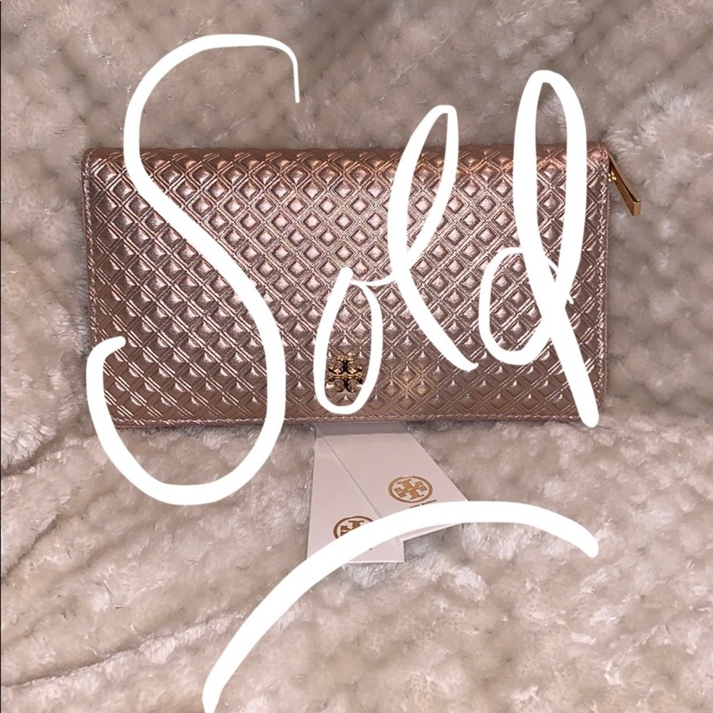 🚫SOLD! Tory Burch Marion Wallet - Rose Gold